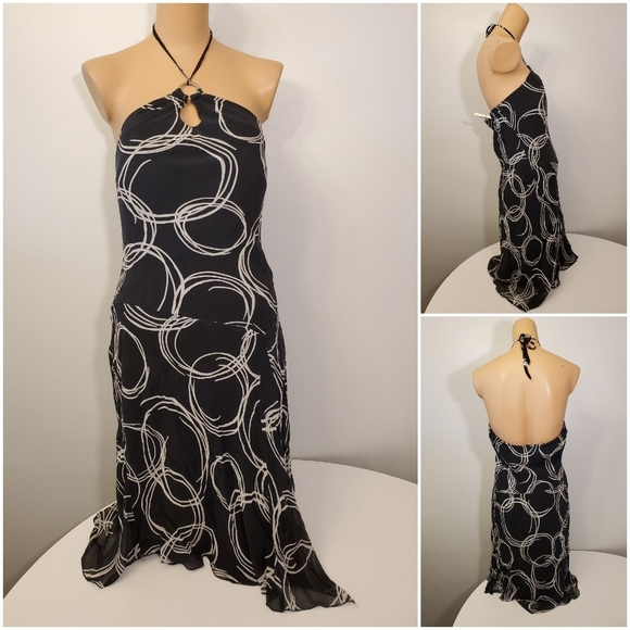 Signature by Sangria Dresses & Skirts - Sangria Halter Neck Printed Dress